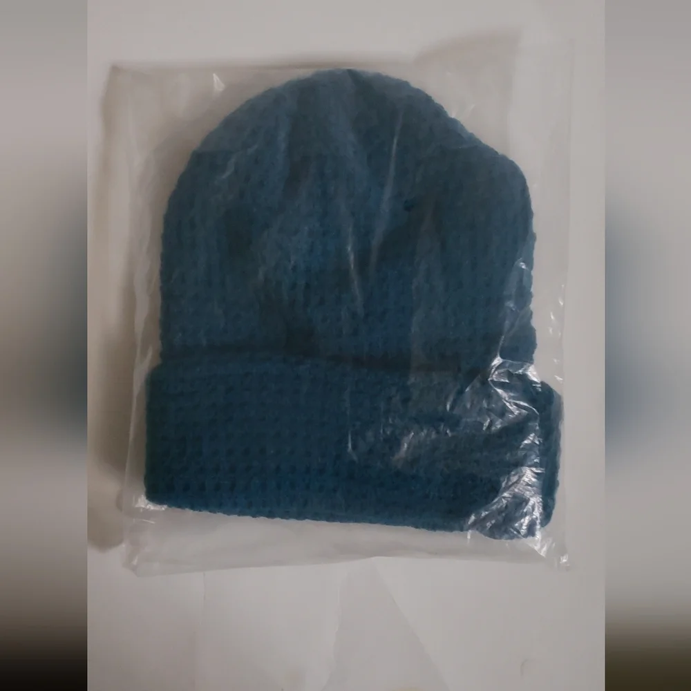 Blue Knit Beanie